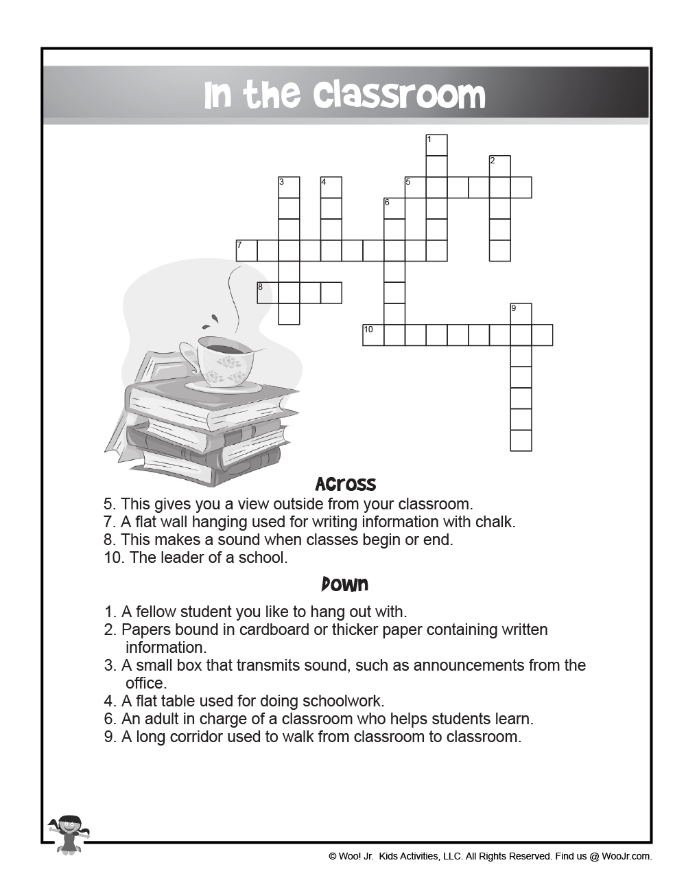 Bilingual ESL Worksheets English And Spanish Crossword Puzzles Woo Jr Kids Activities Children s Publishing