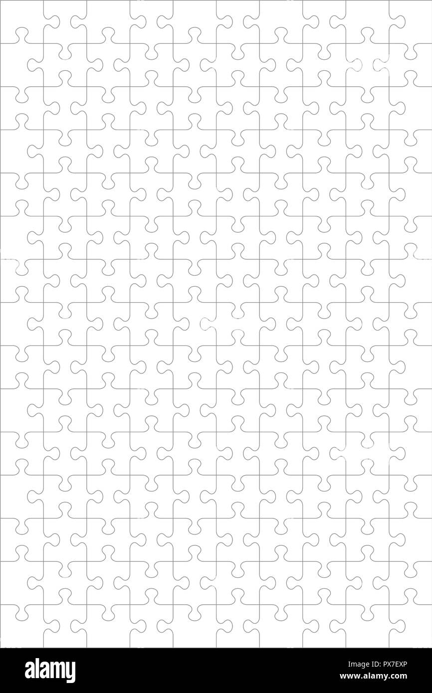 Blank Puzzle Template Stock Vector Images Alamy