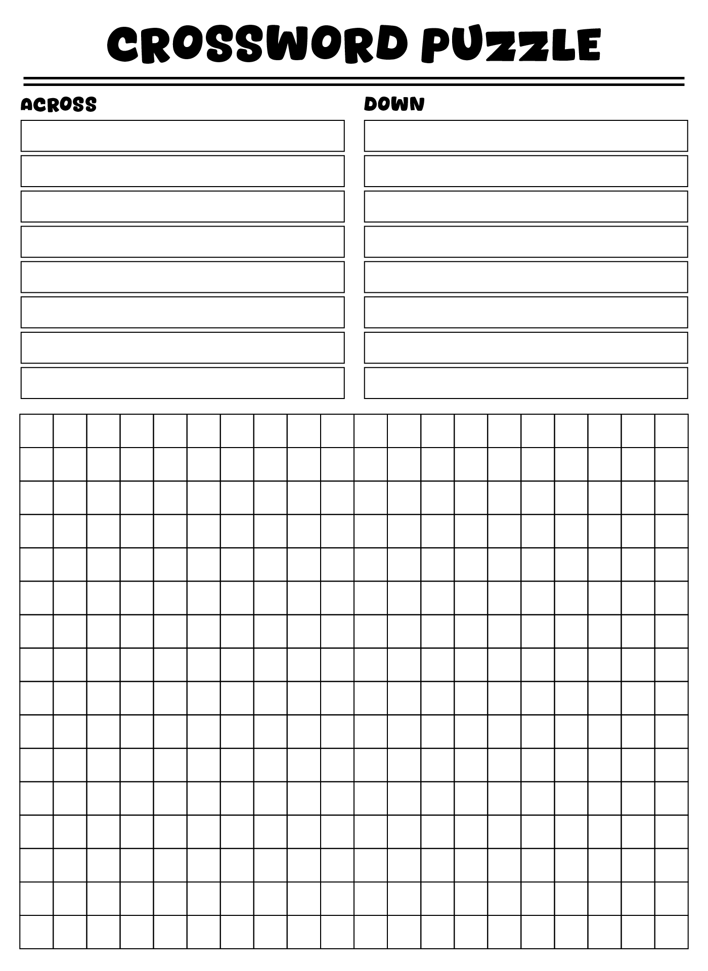 Blank Word Search Puzzles 16 Free PDF Printables Printablee