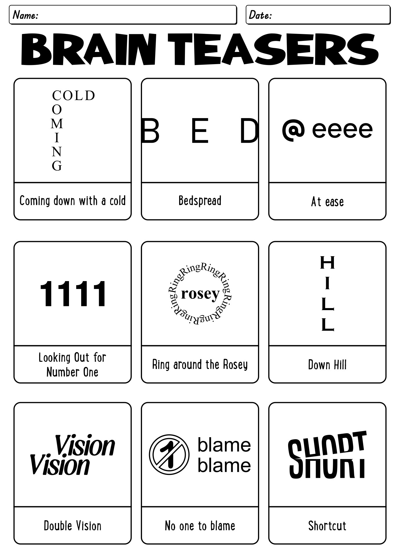 Brain Teasers And Answers 13 Free PDF Printables Printablee