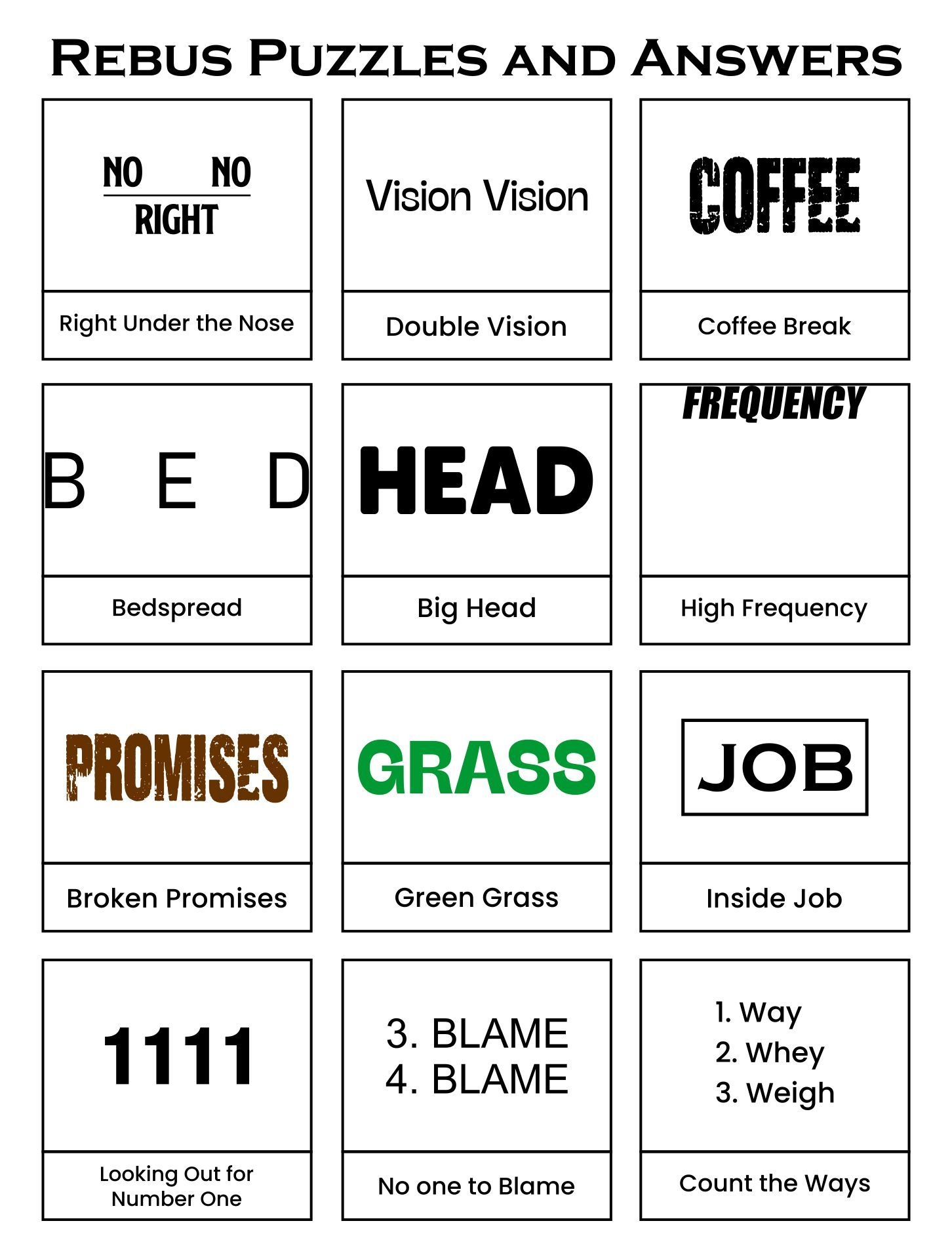 Brain Teasers With Answers 20 Free PDF Printables Printablee