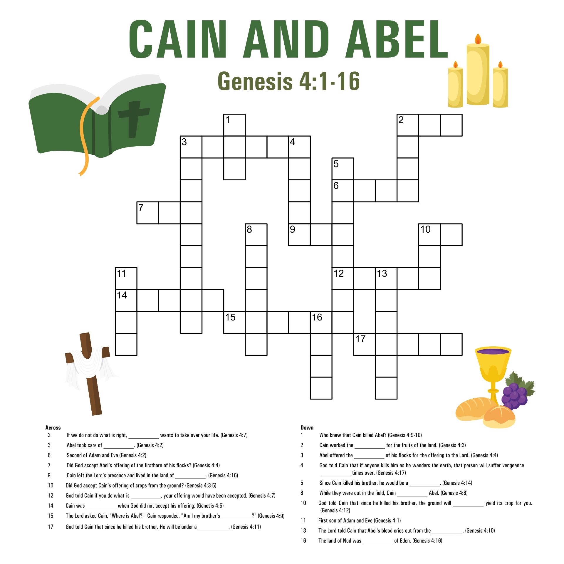 Christian Crossword Puzzles 10 Free PDF Printables Printablee