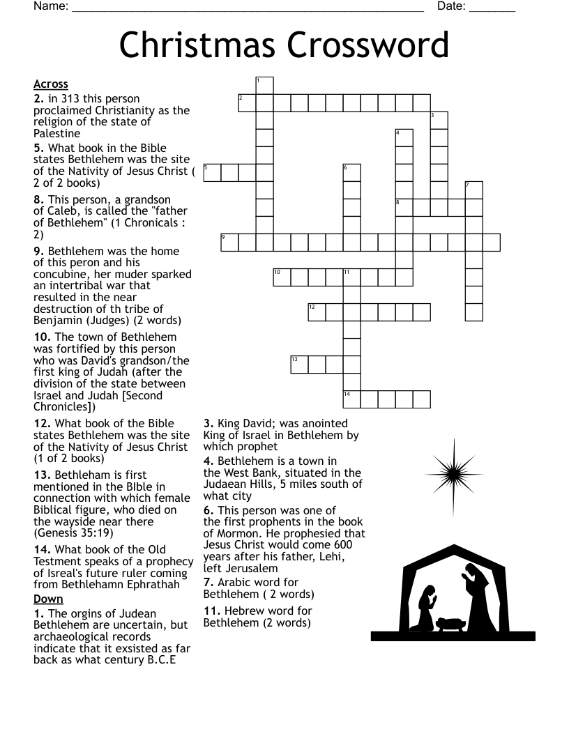 Christmas Crossword WordMint