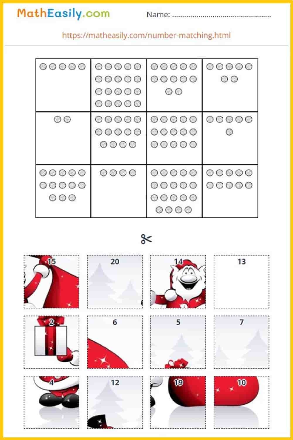 Christmas Math Puzzles Online PDF 