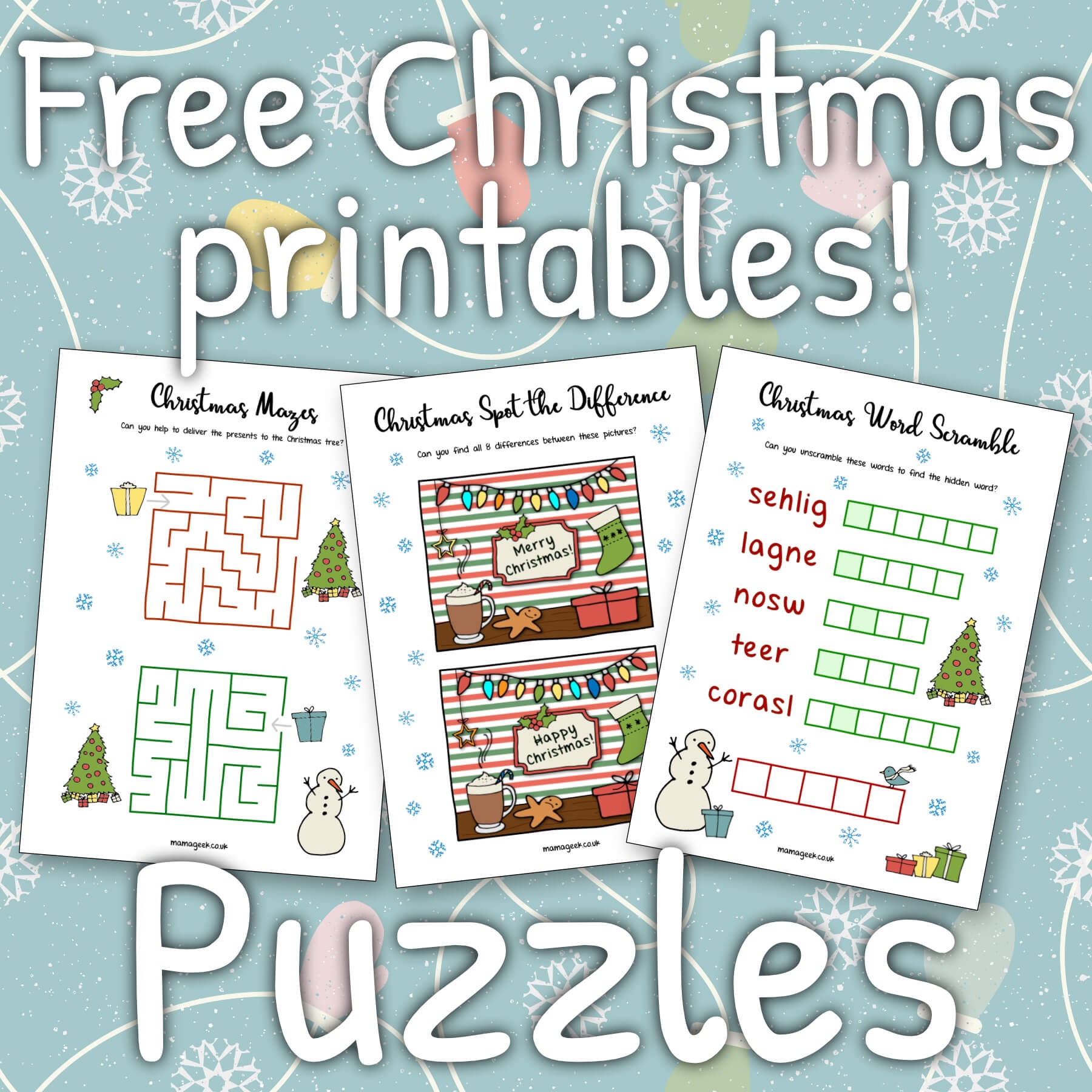 Christmas Printables Mama Geek