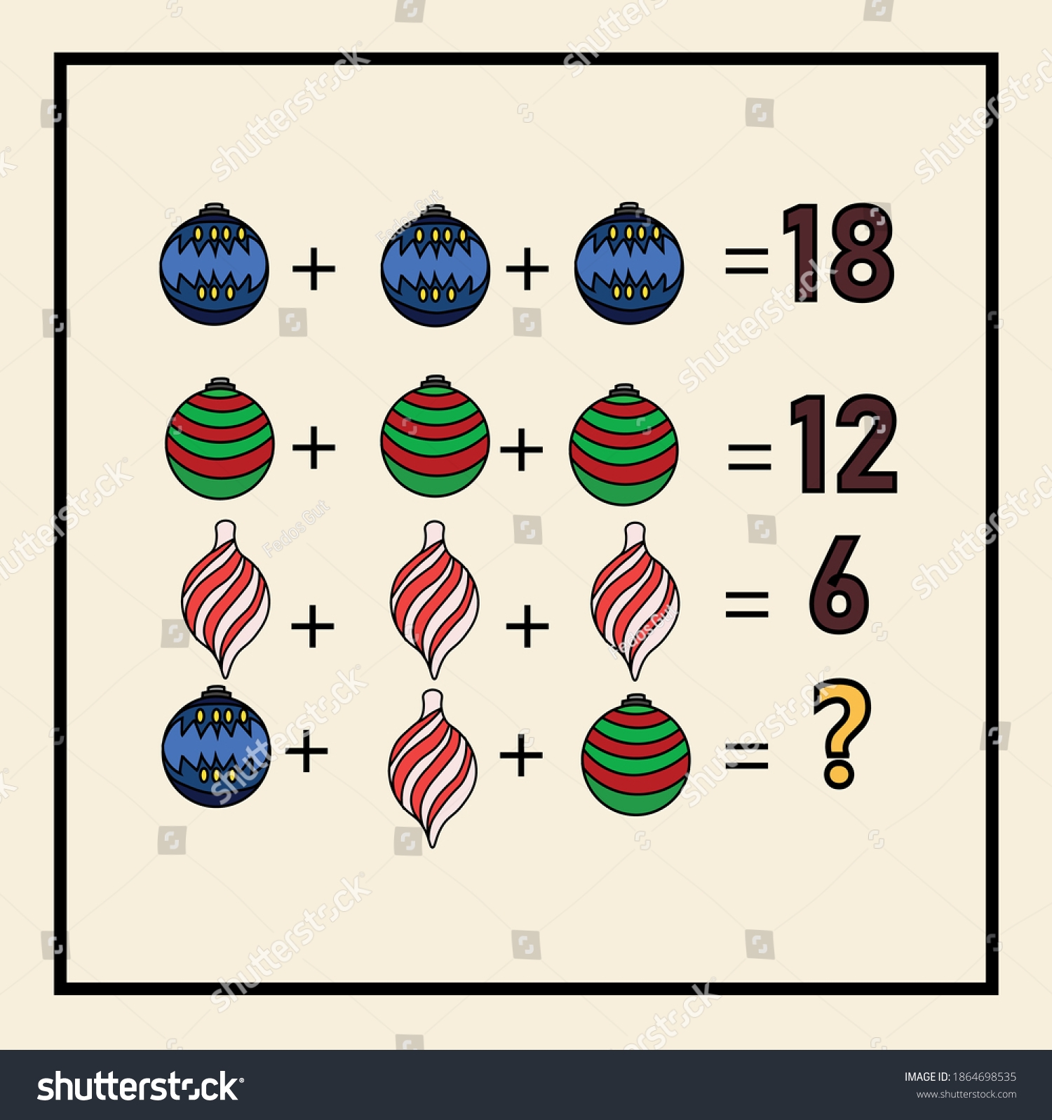 Christmas Riddle Mathematical Puzzles Rebus Children Stock Vector Royalty Free 1864698535 Shutterstock