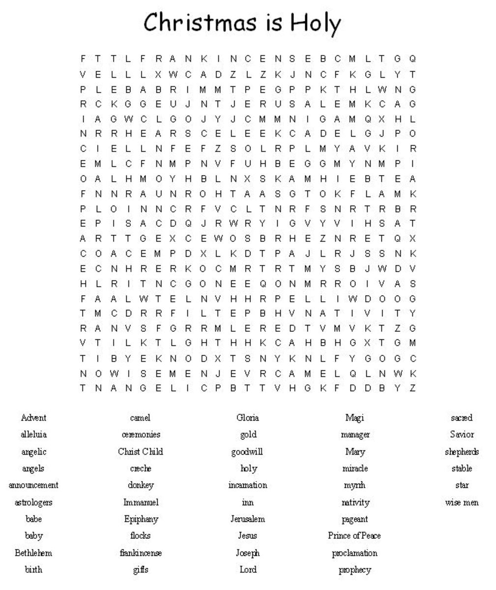 Christmas Word Puzzle Word Search Printables HubPages