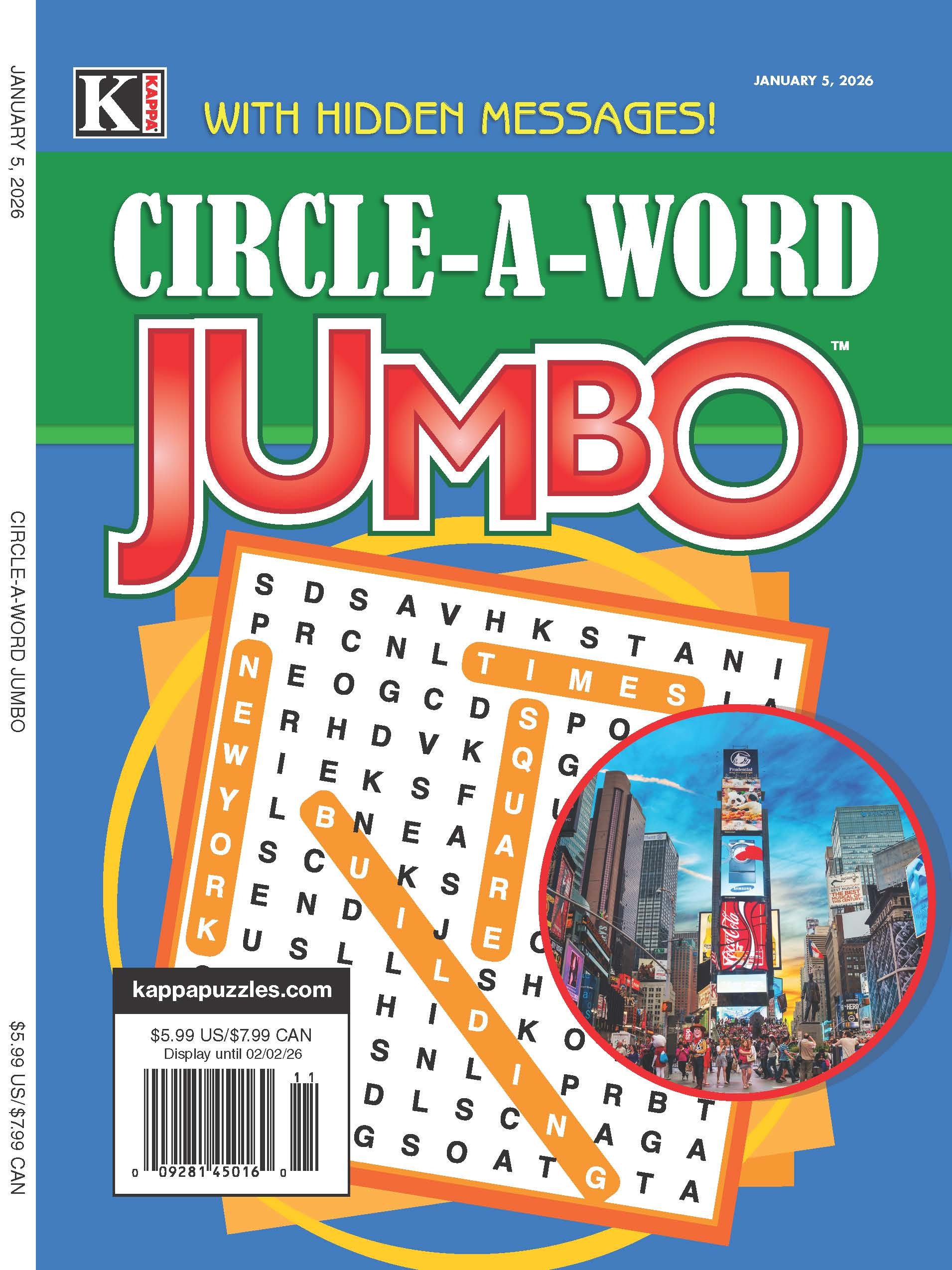Circle A Word Jumbo Word Find Puzzle Magazine Kappa Puzzles