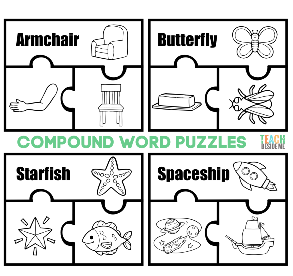 Compound Words Foldable And Puzzles Teach Beside Me
