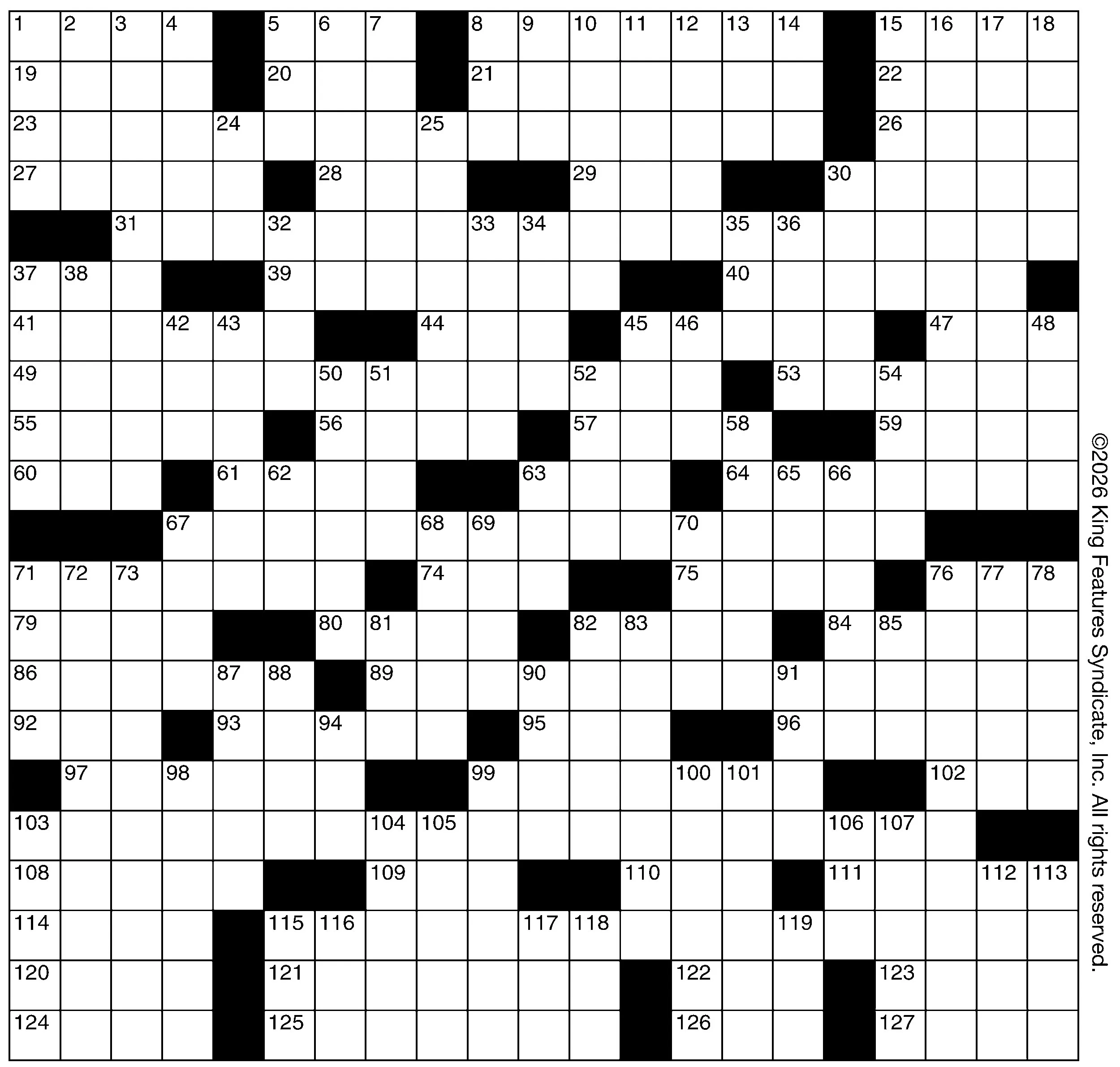 Crossword Fun n Games 3 4 26 Seven Days