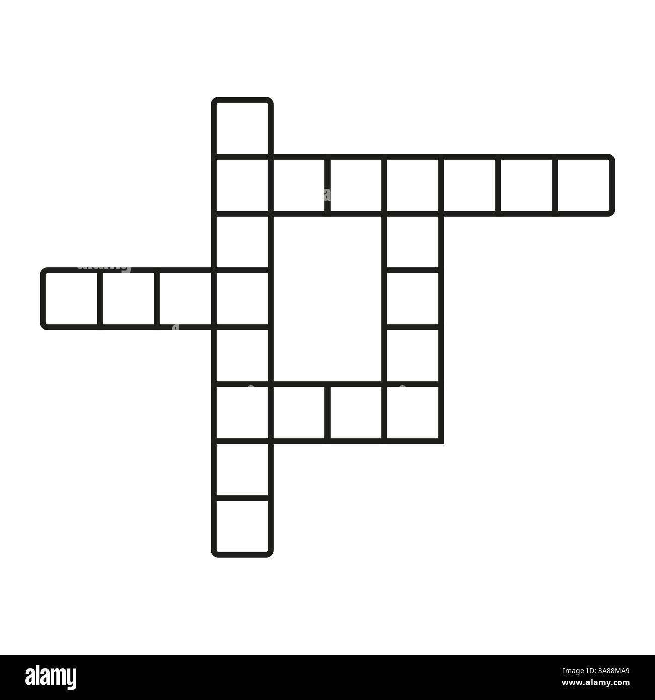 Crossword Grid Stock Vector Images Alamy