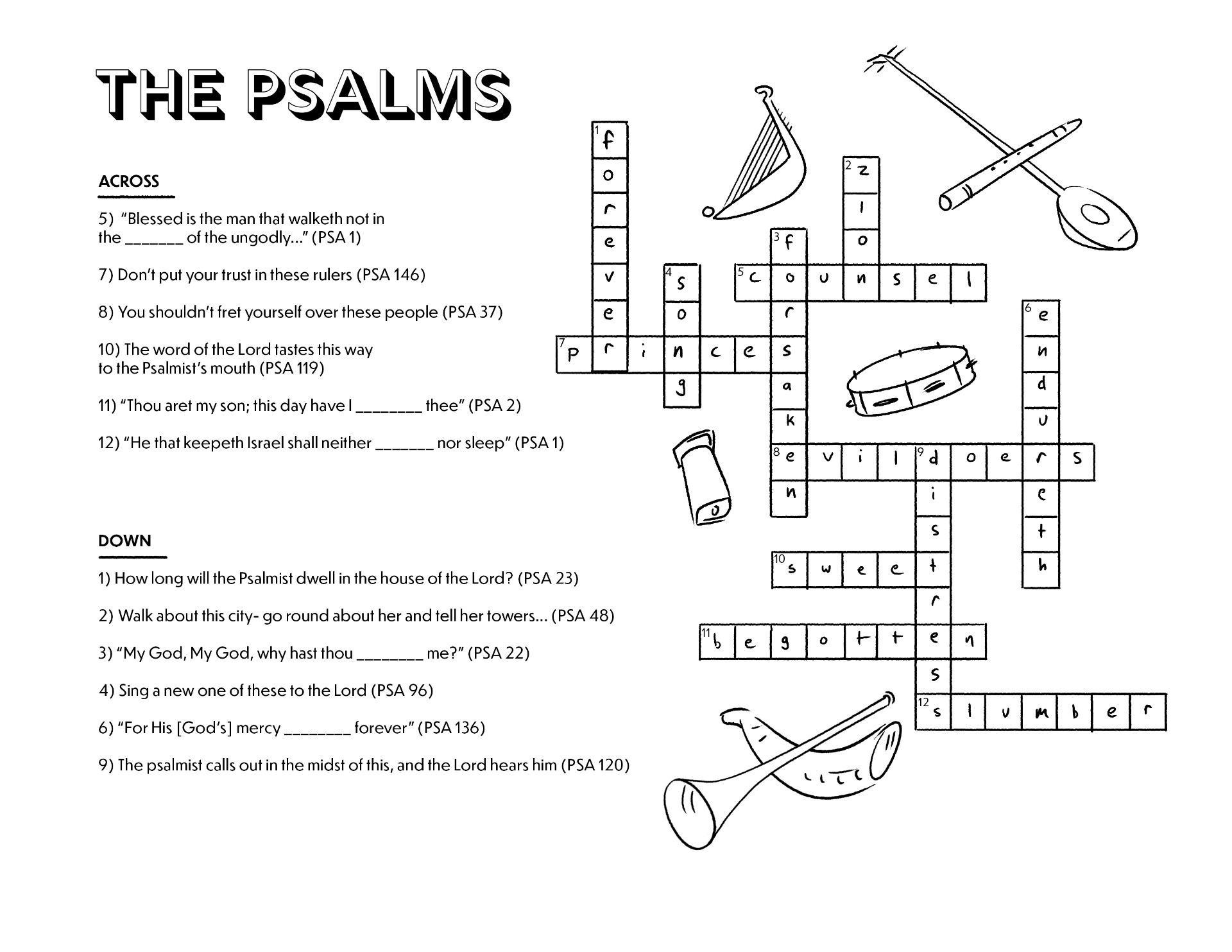 Crossword Psalms