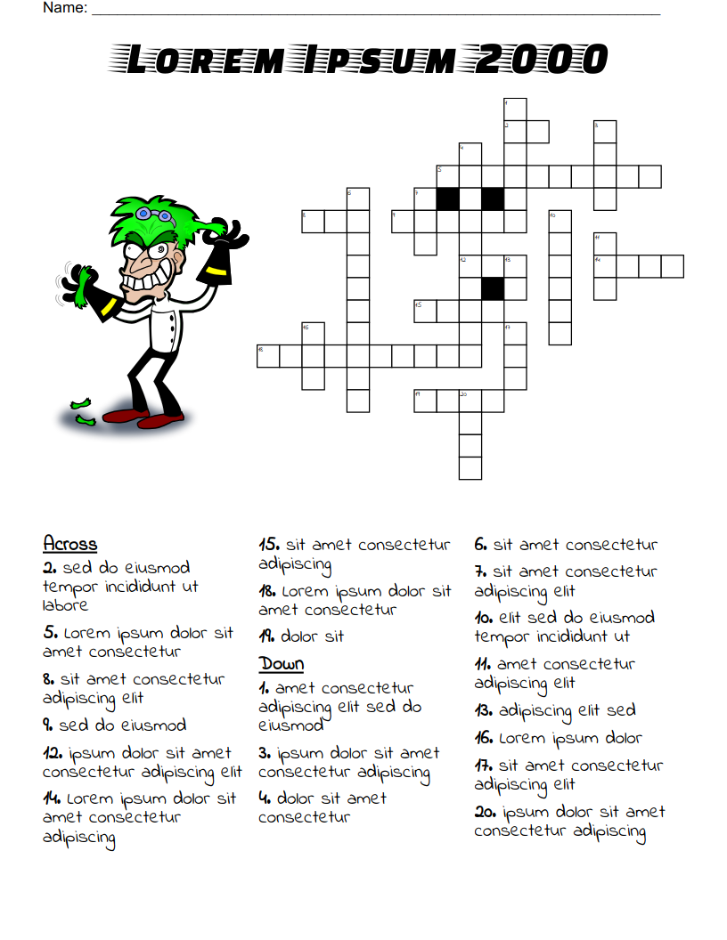 Crossword Puzzle Maker Crossword Generator For Teachers WordMint