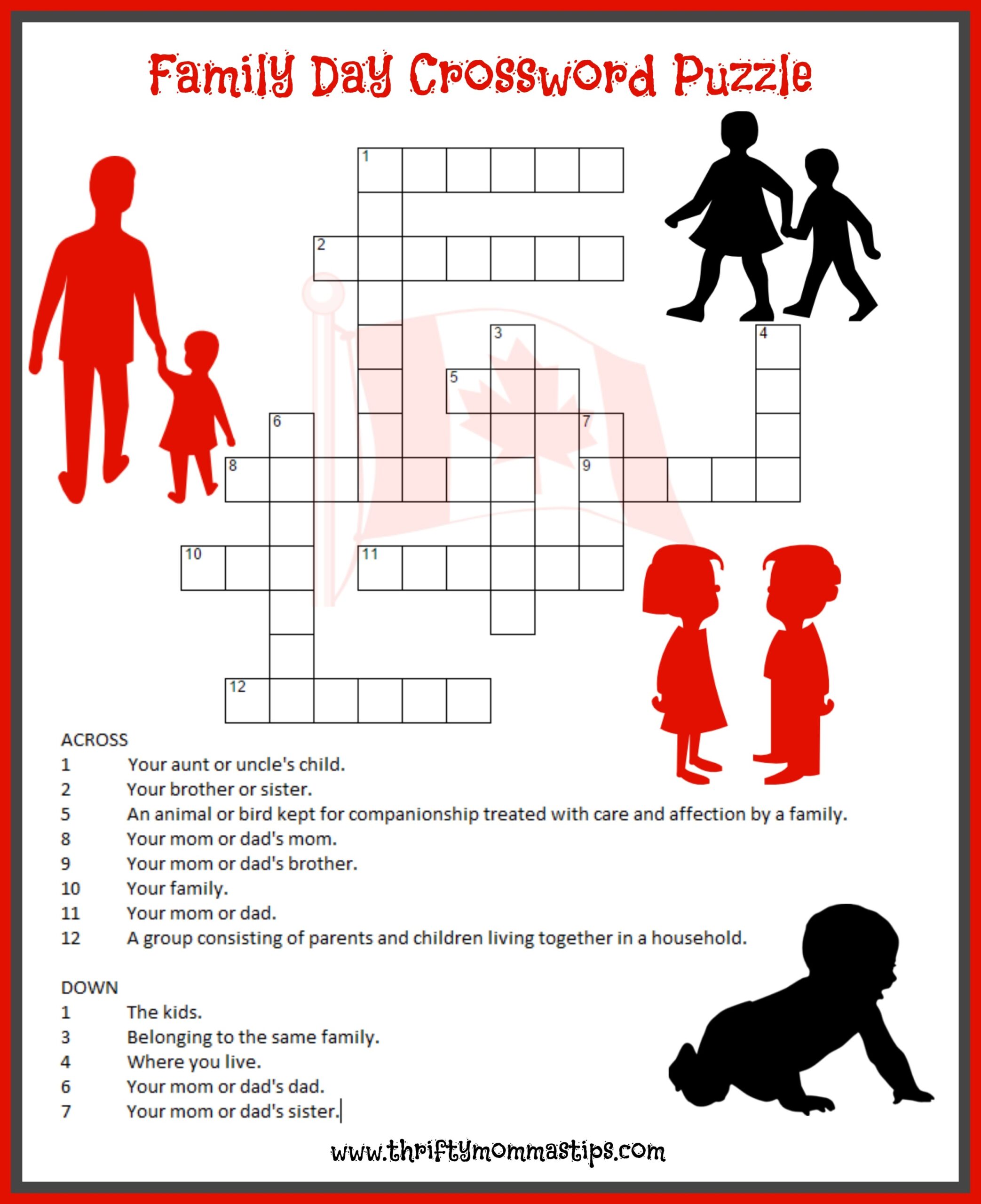 Crossword Puzzles Archives Thrifty Mommas Tips