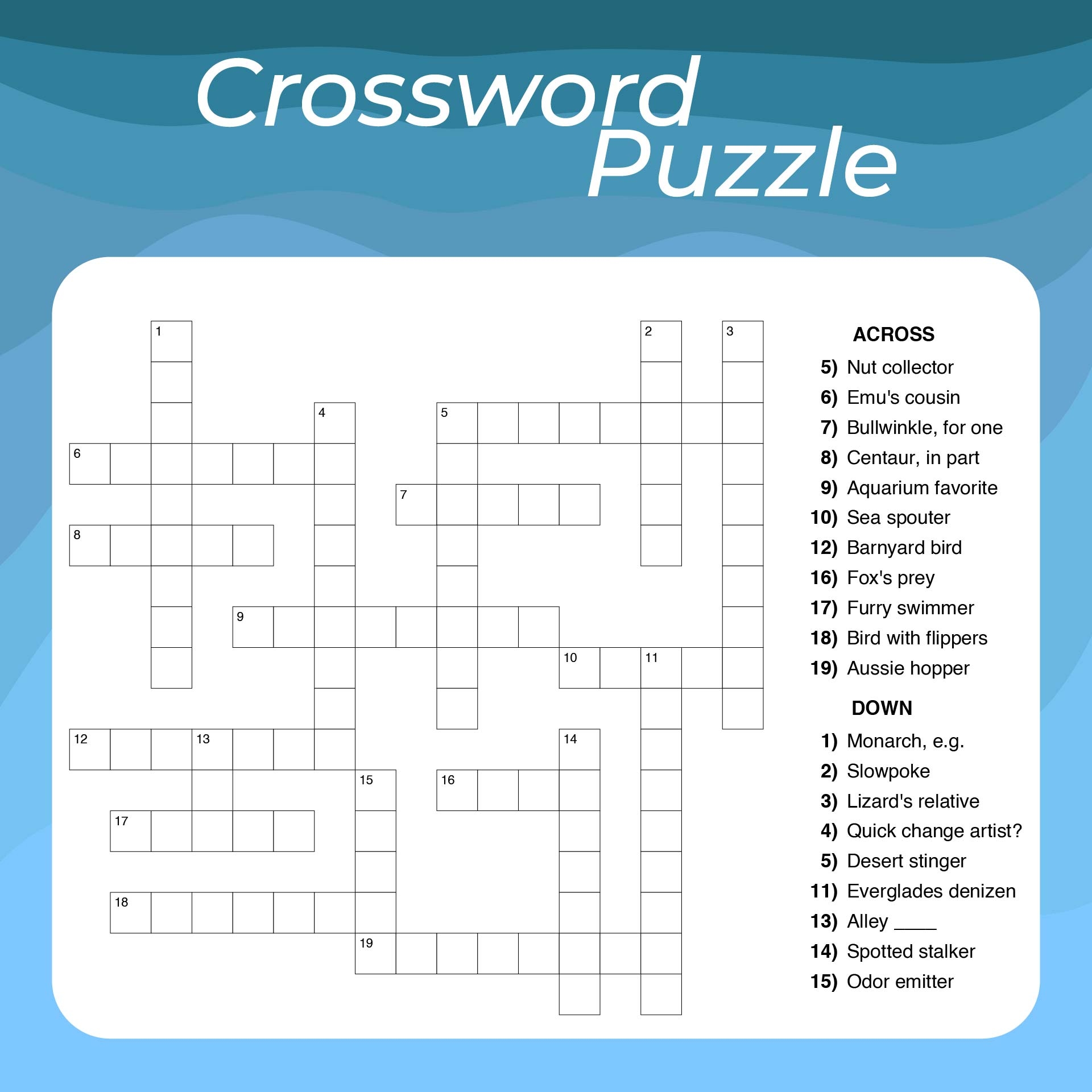 Crosswords For Adults 13 Free PDF Printables Printablee