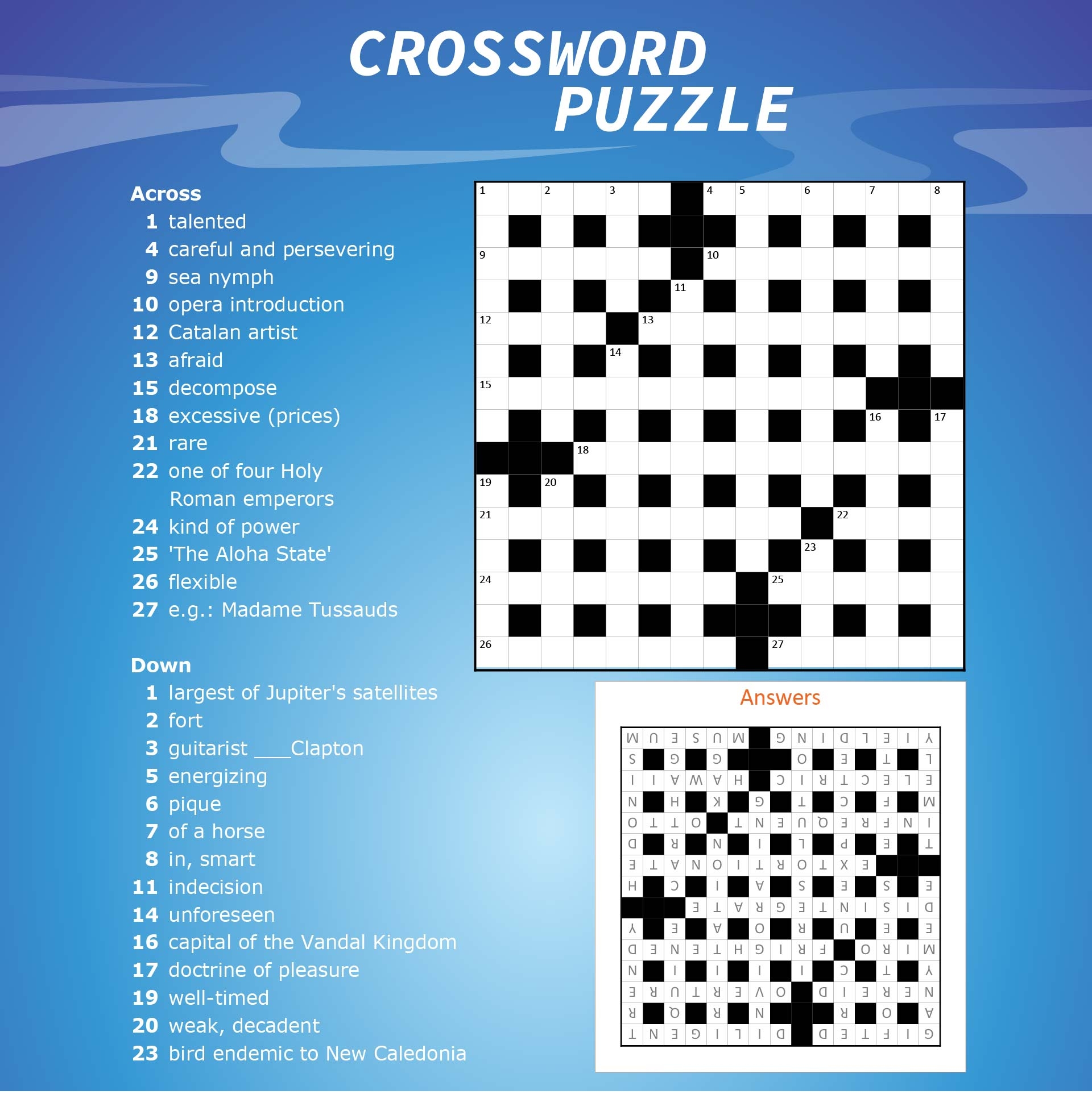 Crosswords For Adults 13 Free PDF Printables Printablee Crosswords For Adults 13 Free PDF Printables Printablee