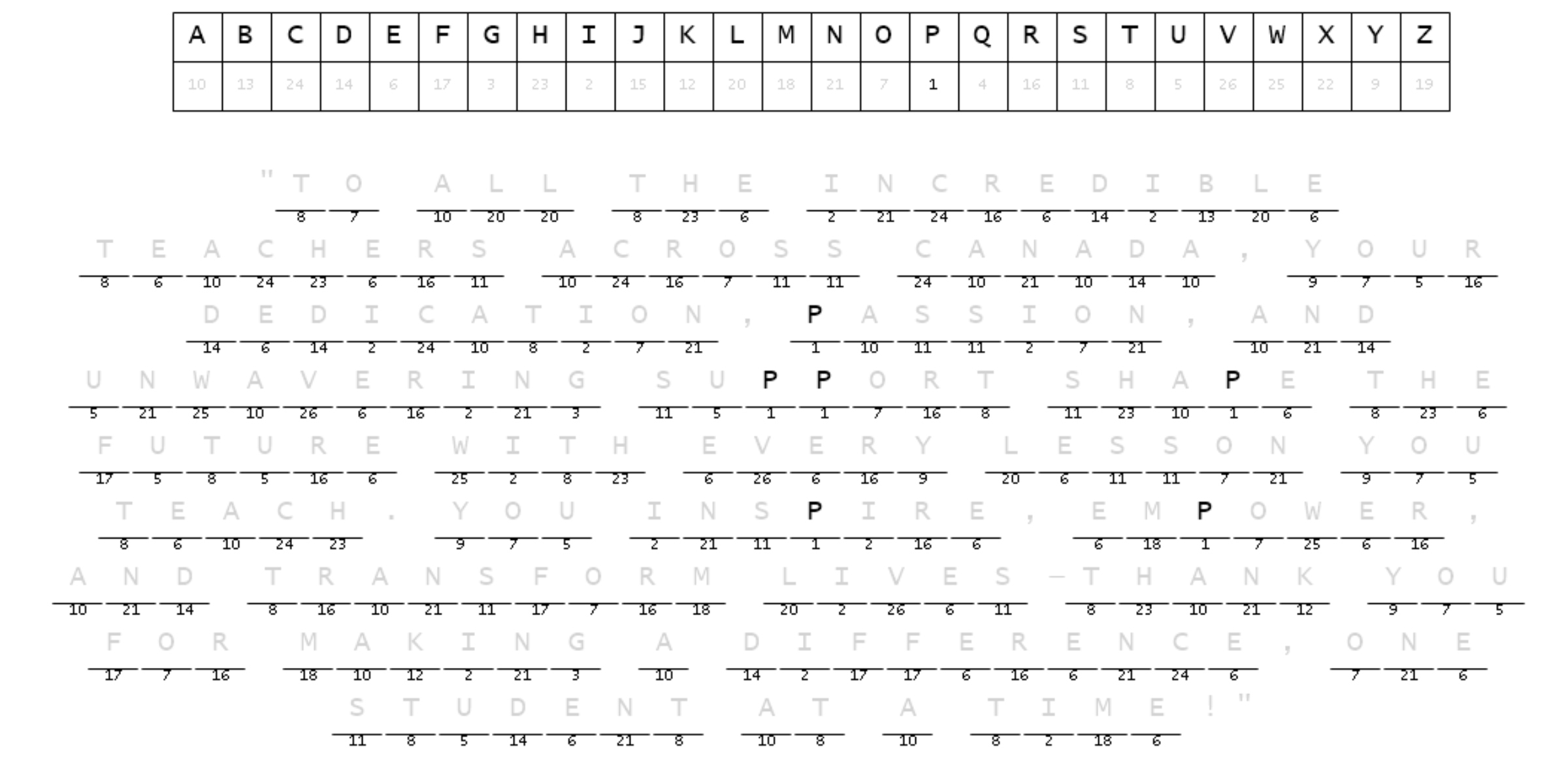 Cryptogram Puzzle Answer Spring 2025 Canadian Association Of Principals