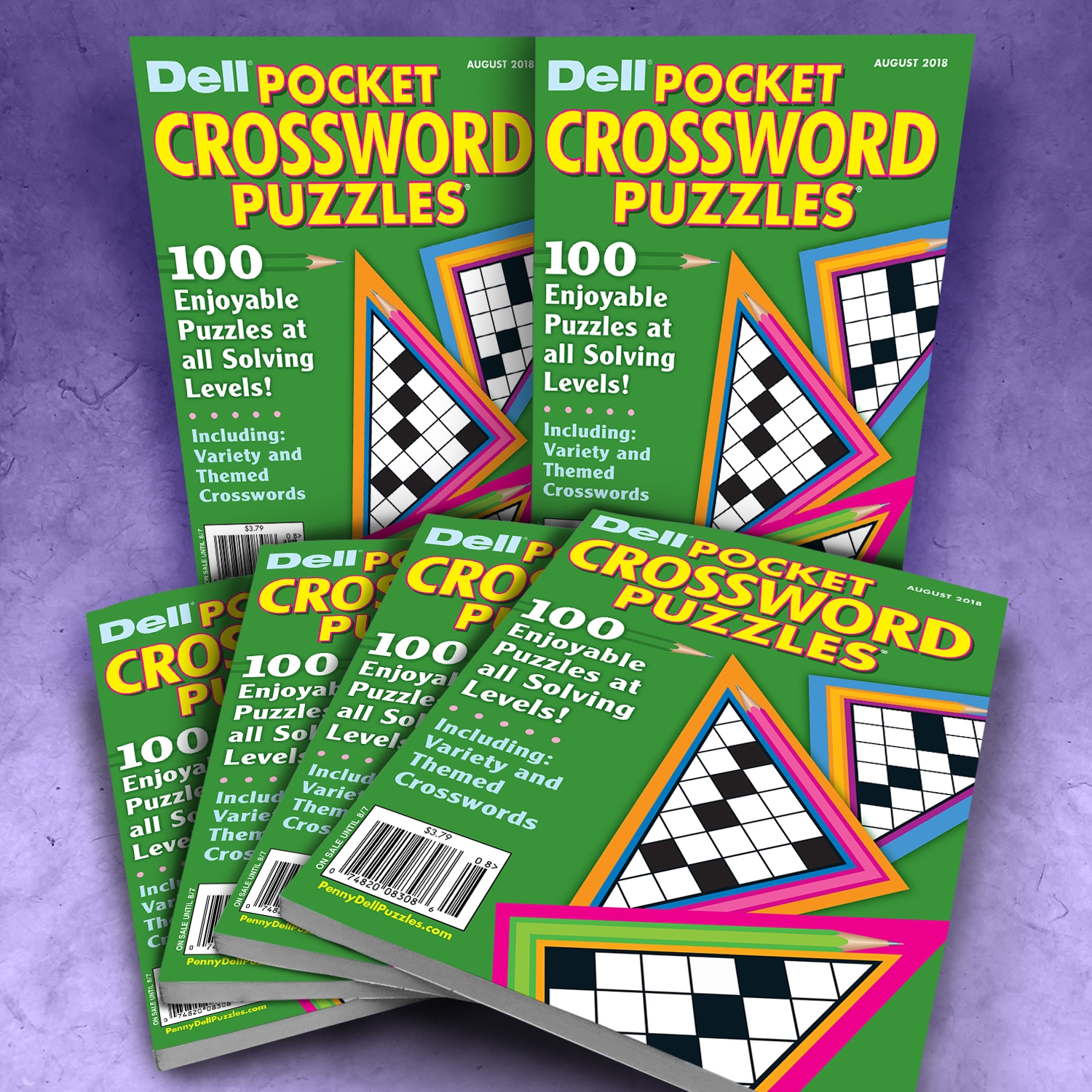Dell Pocket Crossword Puzzles Bundle 20 Penny Dell Bulk Puzzles