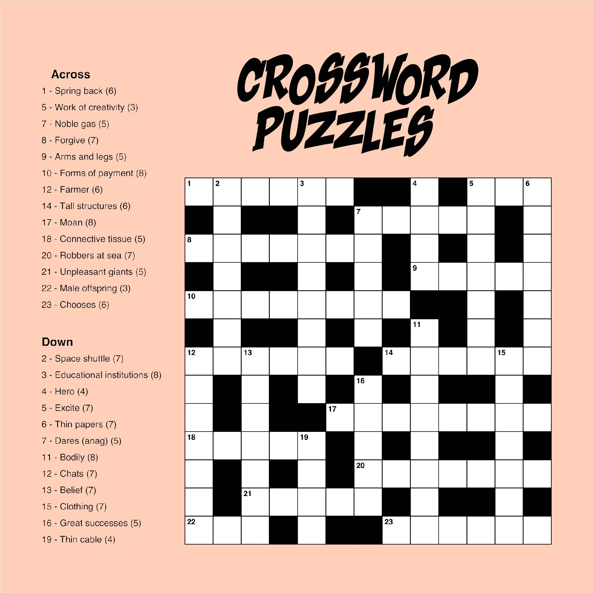 Difficult Printable Crosswords Printable Art Activities