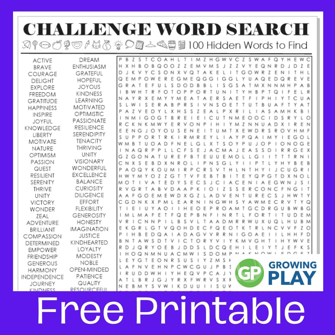 Difficult Word Search Puzzle Free Challenge Printable Growing Play Worksheets Library