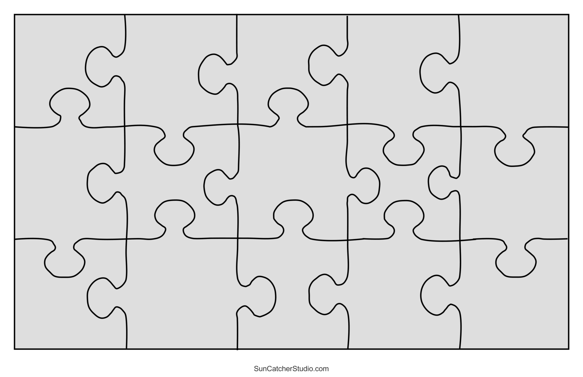 DIY JigSaw Puzzles Free Patterns Stencils Templates Free Printables Lettering SVG Files Tools Apps