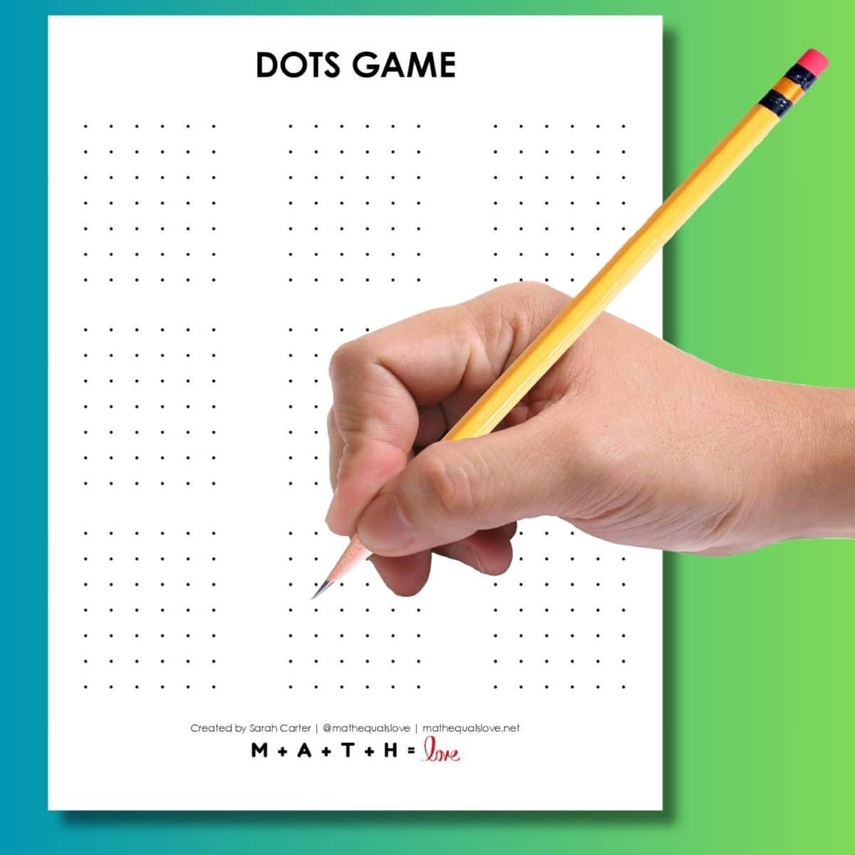 Dots Game Printable Collection Math Love