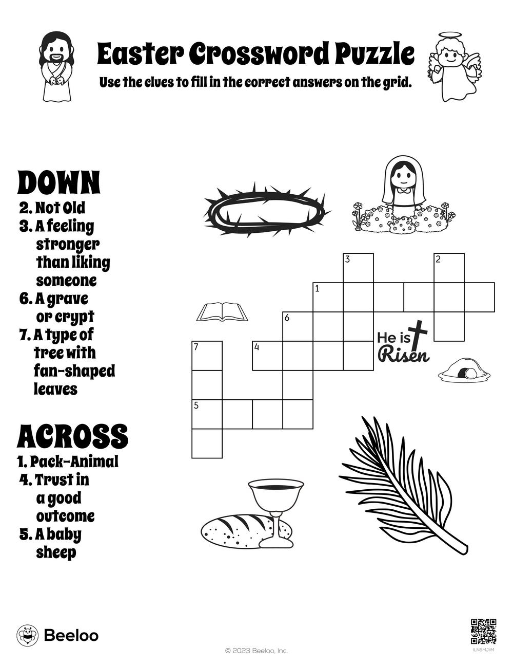 Easter Crossword Puzzle Beeloo Printable Crafts And Activities For Kids Easter Crossword Puzzle Beeloo Printable Crafts And Activities For Kids