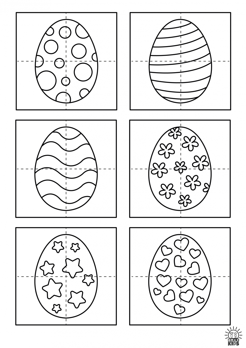 Easter Egg Puzzles Or Kids Amax Kids