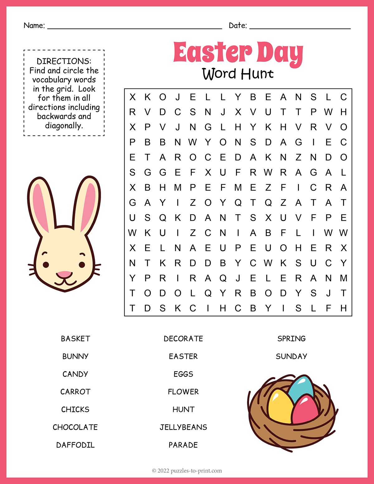 Easter Word Search