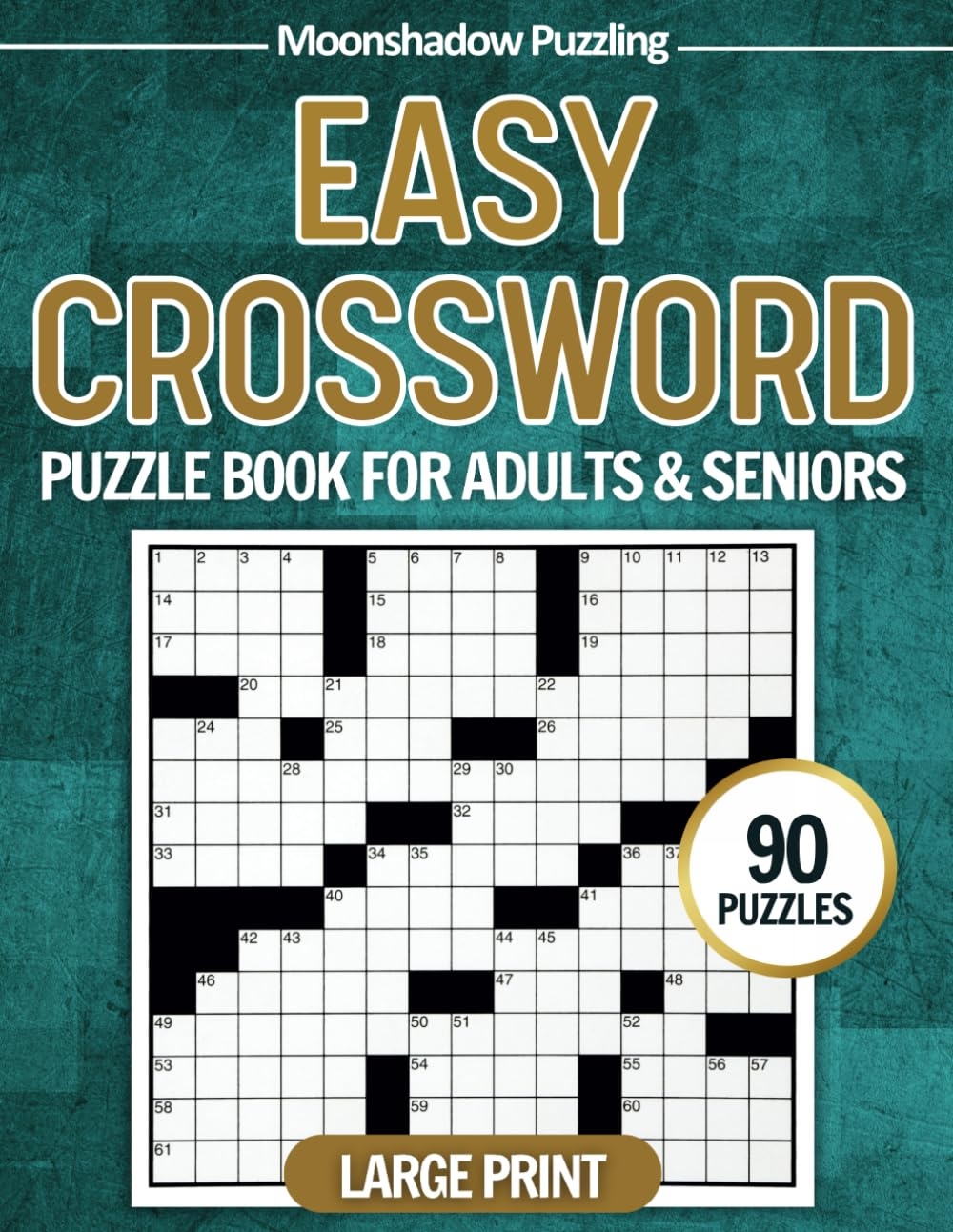 EASY CROSSWORD PUZZLE BOOK FOR ADULTS SENIORS LARGE PRINT 90 Puzzles EBay