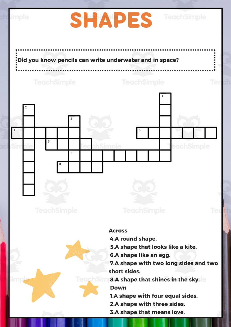 Easy Crosswords PDF By Teach Simple