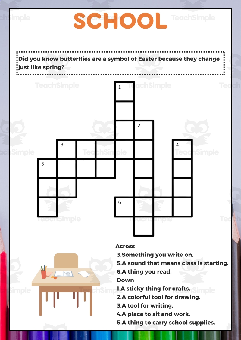Easy Crosswords PDF By Teach Simple