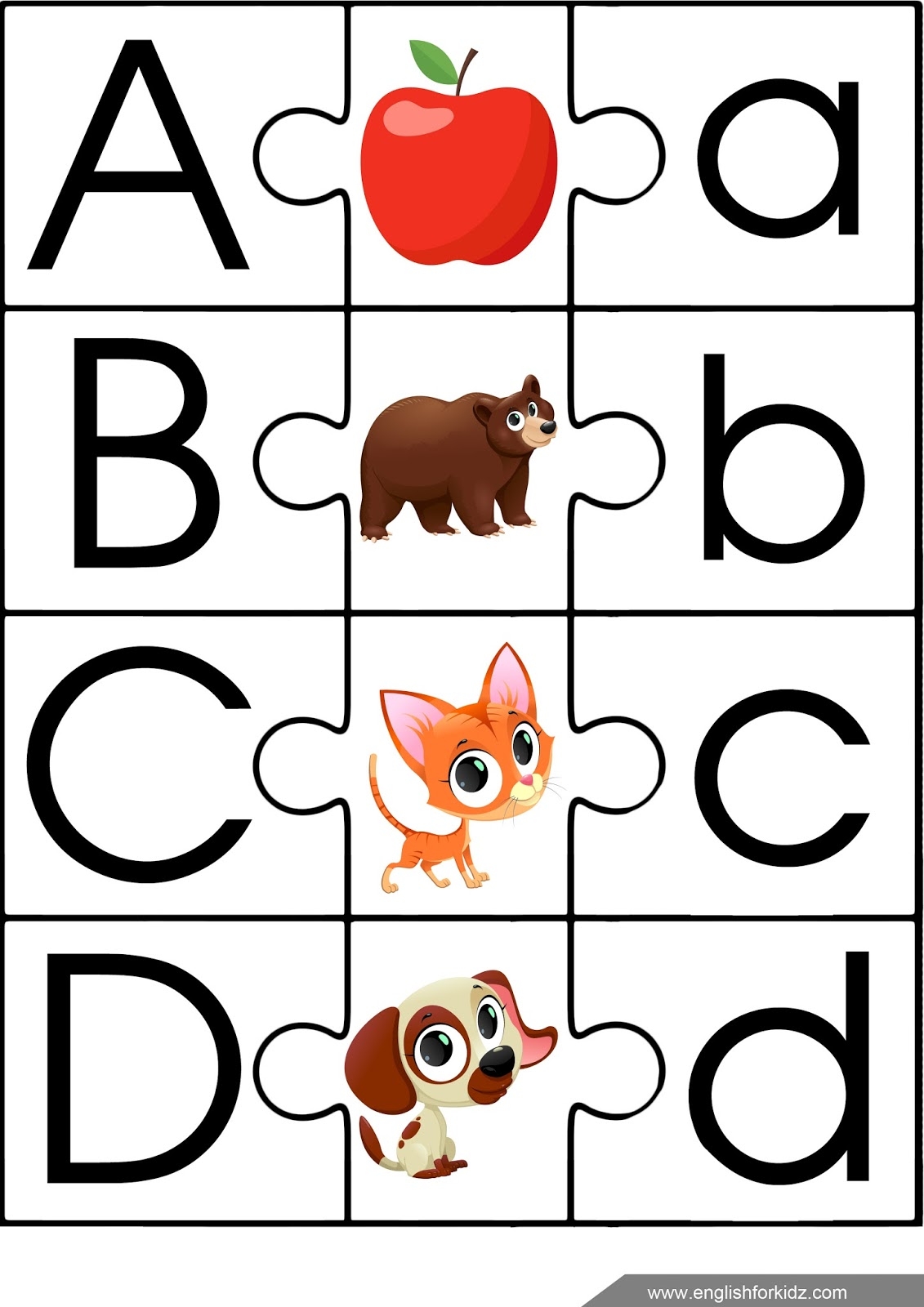 English For Kids Step By Step ESL Game Alphabet Puzzle Worksheets Library English For Kids Step By Step ESL Game Alphabet Puzzle Worksheets Library