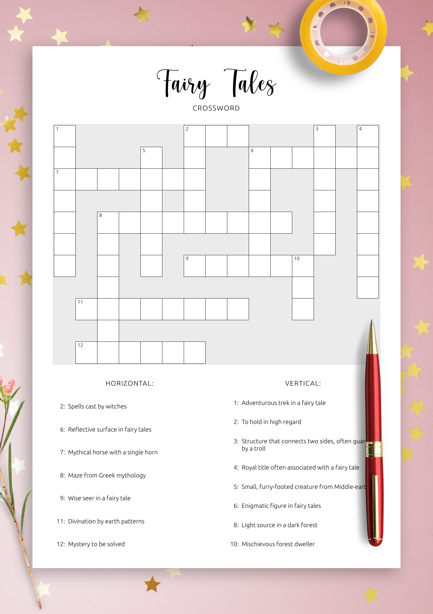Enjoy Free And Easy Crossword Puzzle Maker