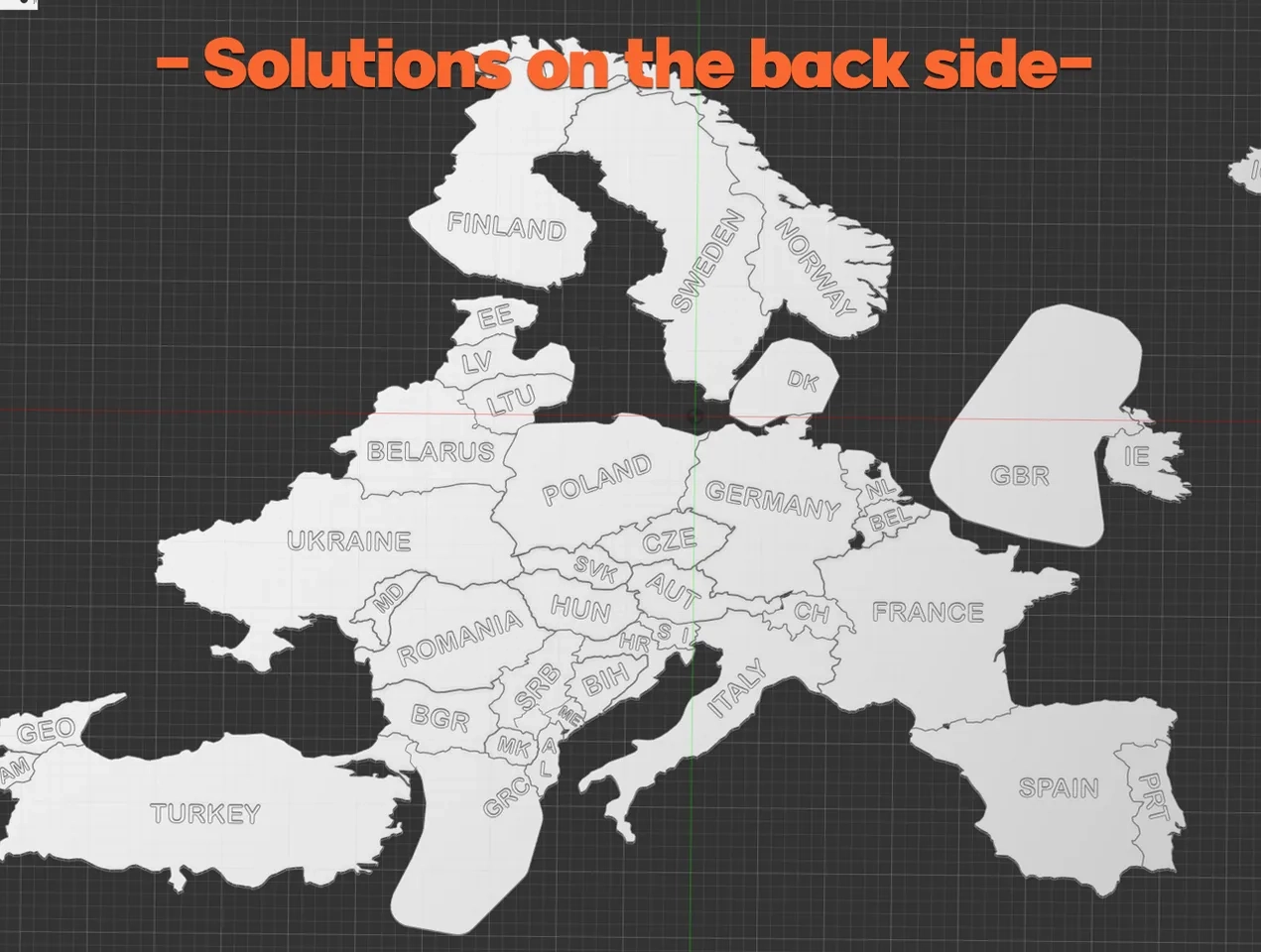 Europe Game And Puzzle Educational And Fun Purpose By Nils Kal Download Free STL Model Printables
