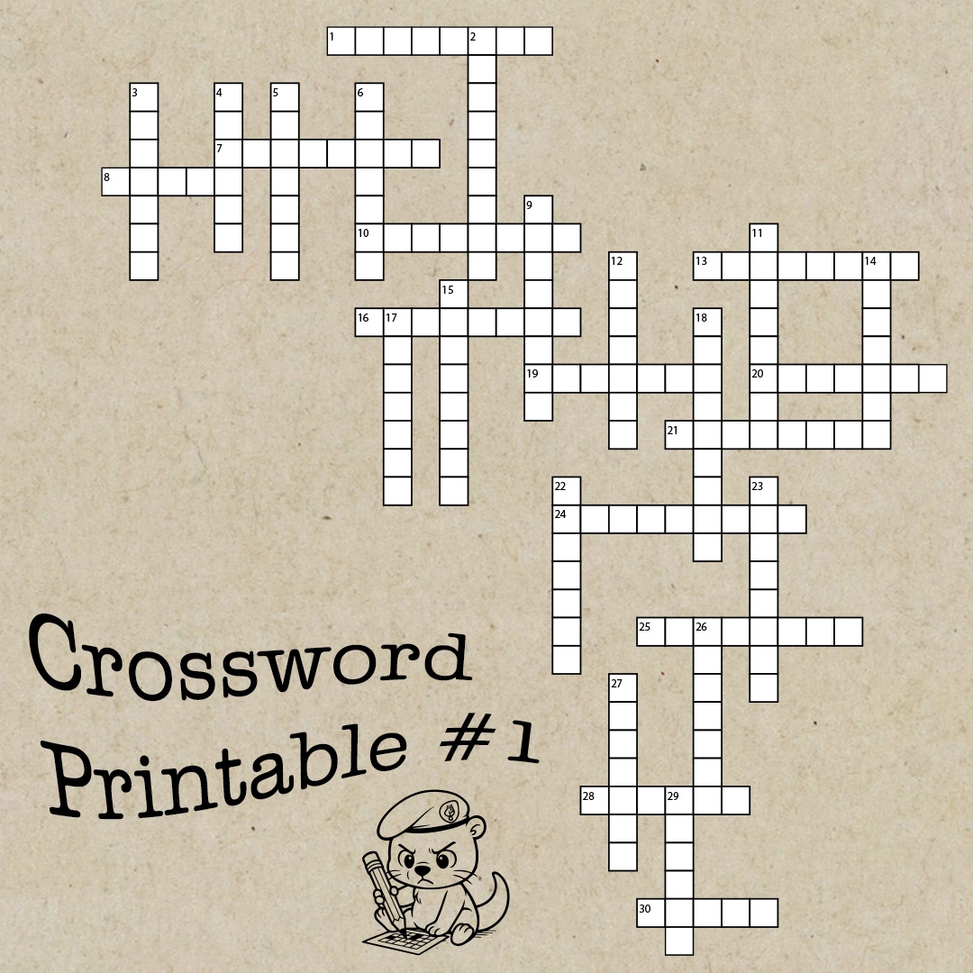 Explore The Unknown Free Adventure Themed Crossword Puzzle