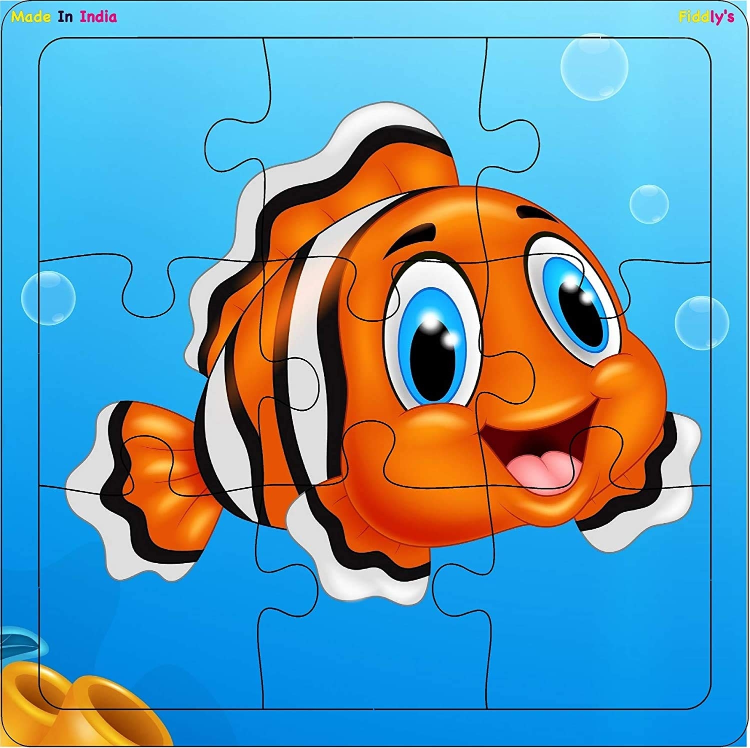 Fiddlys Wood Jigsaw Puzzles For Children 9 Pieces Animal amp Sea Worksheets Library