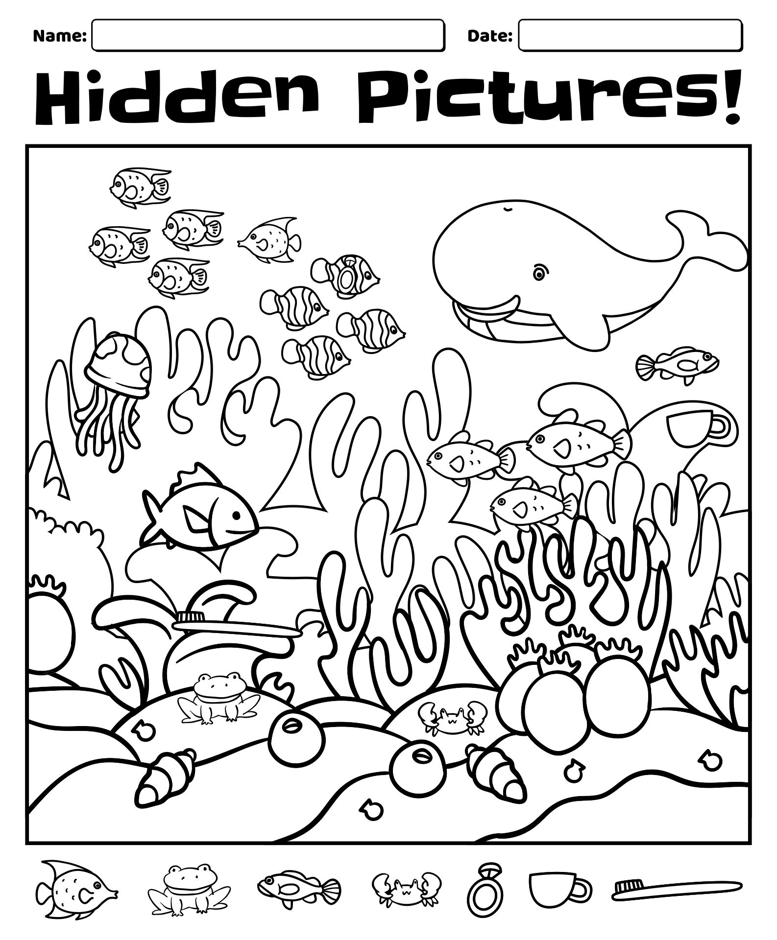 Find Hidden Objects Puzzles 6 Free PDF Printables Printablee