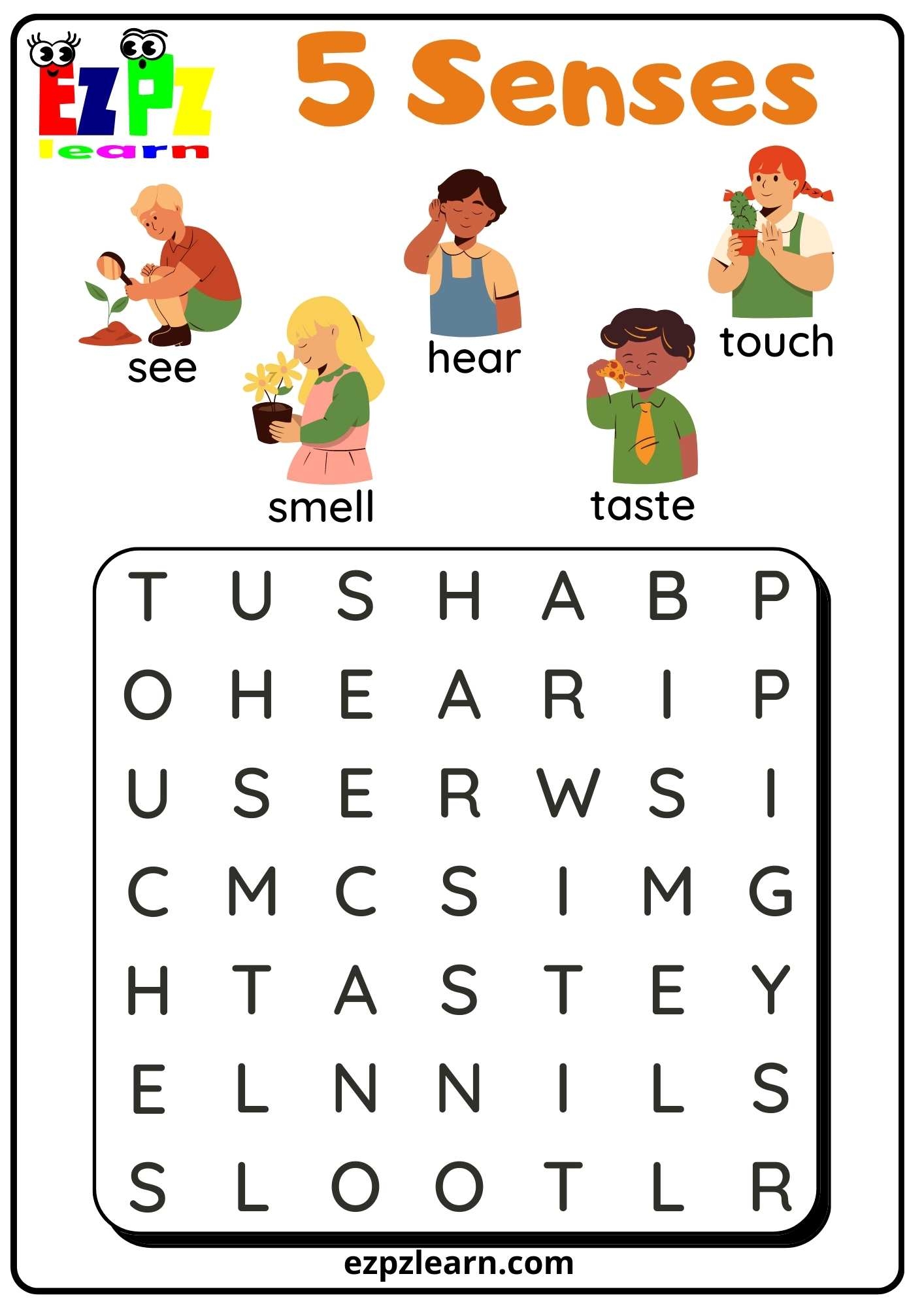 Five Senses Ezpzlearn