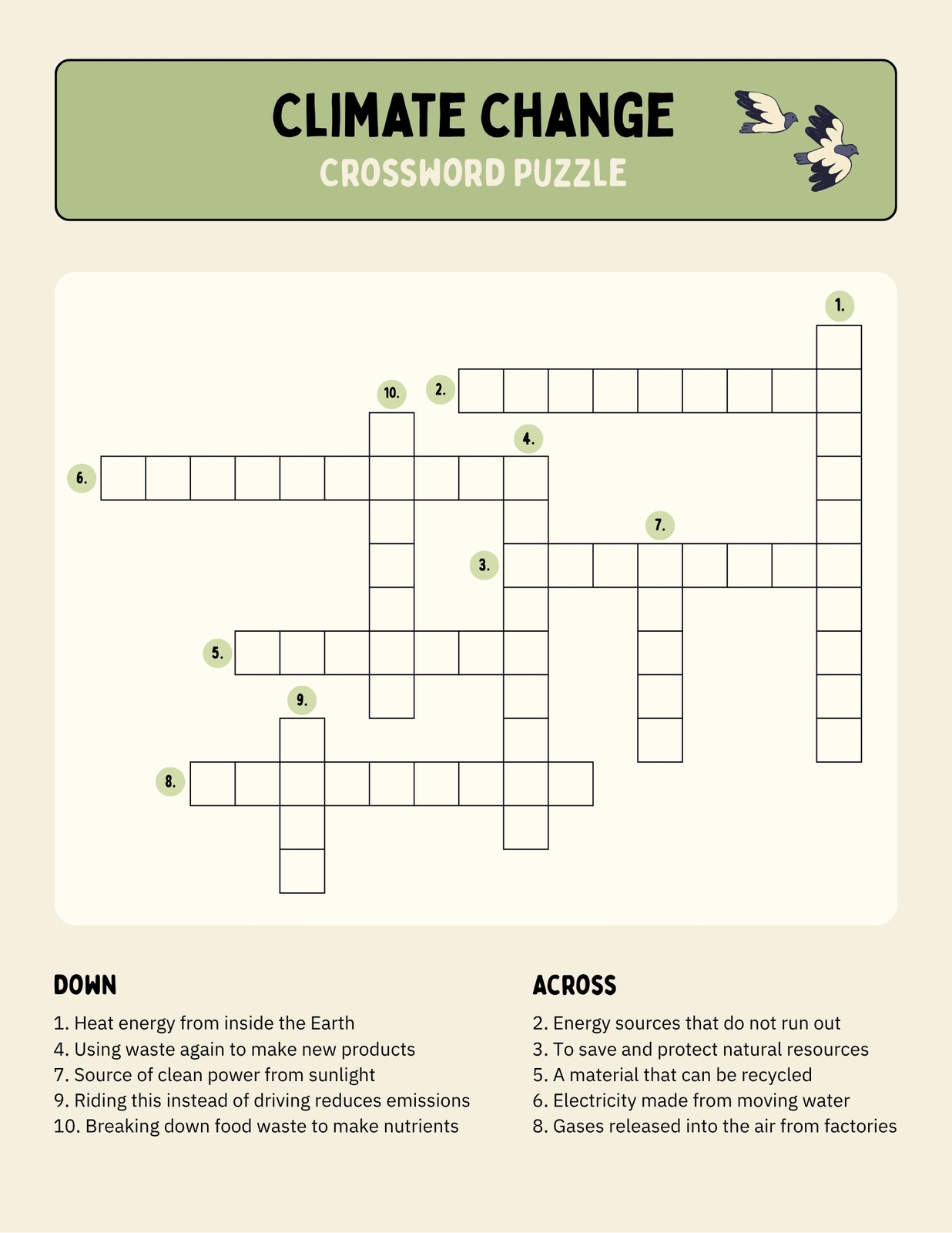 Free And Customizable Crossword Puzzle Templates Canva