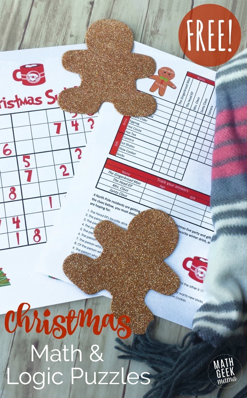 Free Christmas Math Logic Puzzles