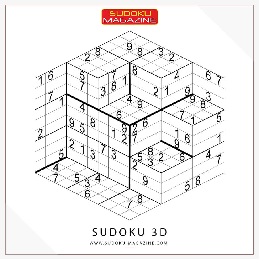Free Daily Sudoku Sudoku 3D 0014 Sudoku Magazine