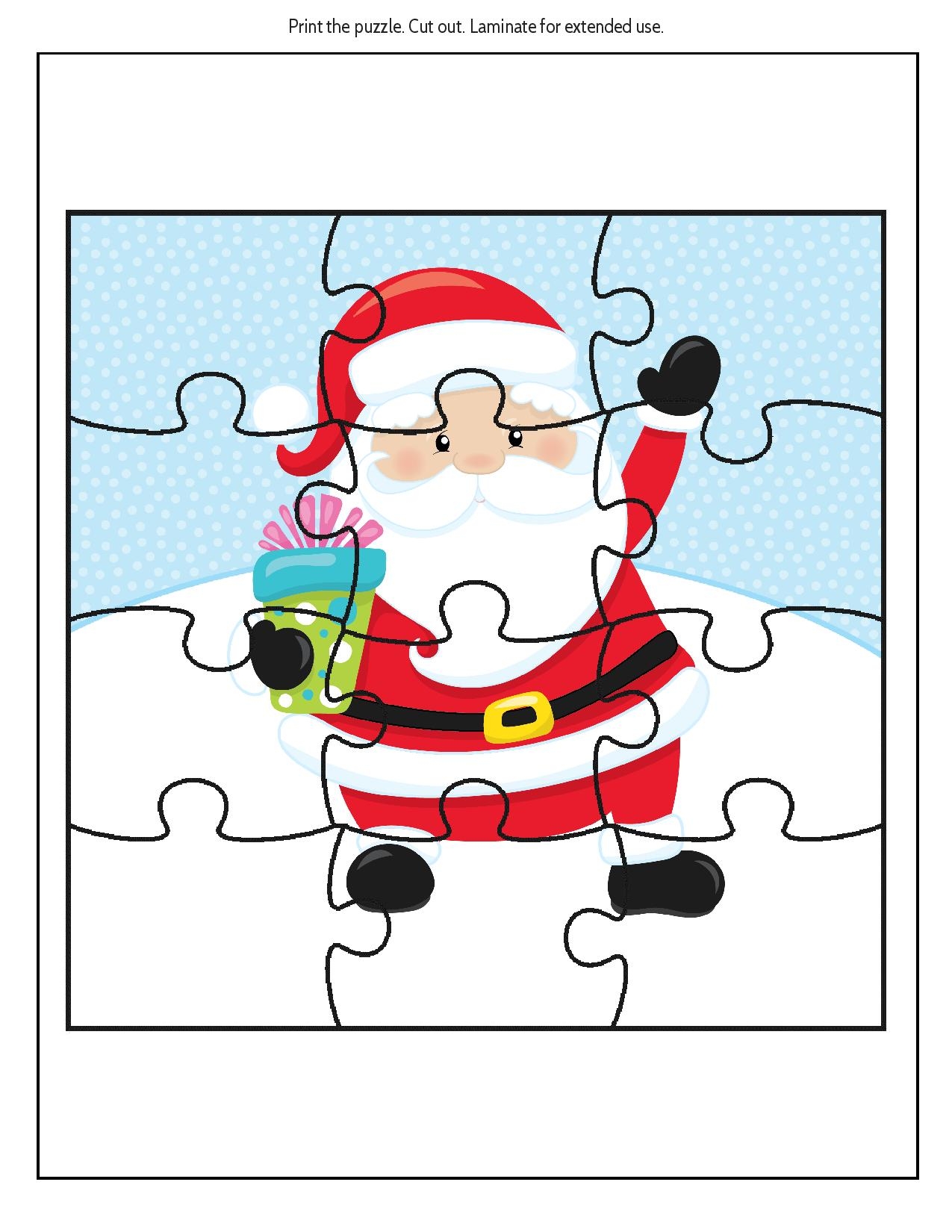 FREE Educational Printable Christmas Puzzle Pack Real And Quirky