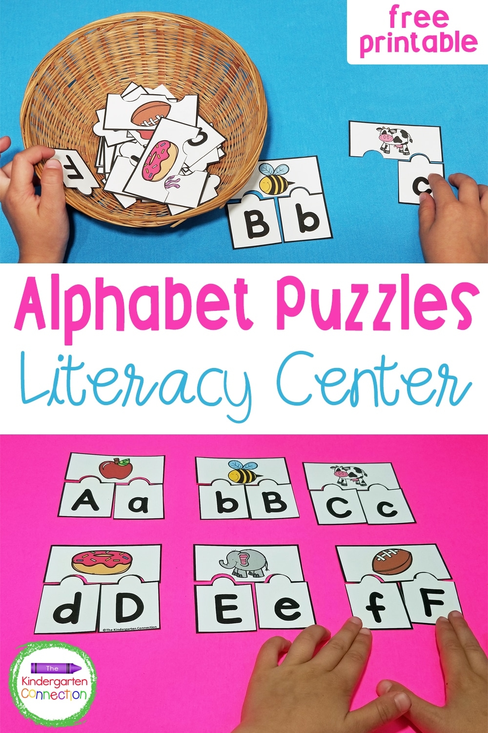 FREE Printable ABC Puzzles For Pre K Kindergarten