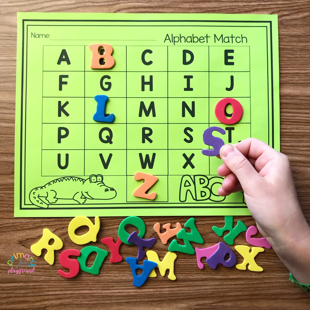 Free Printable Alphabet Match Primary Playground