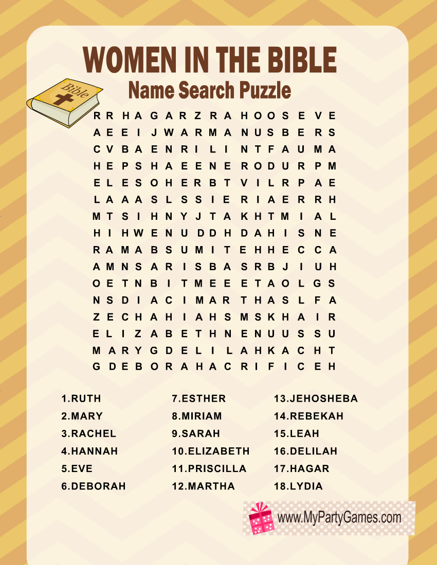 Free Printable Bible Word Search Puzzles With Answer Key