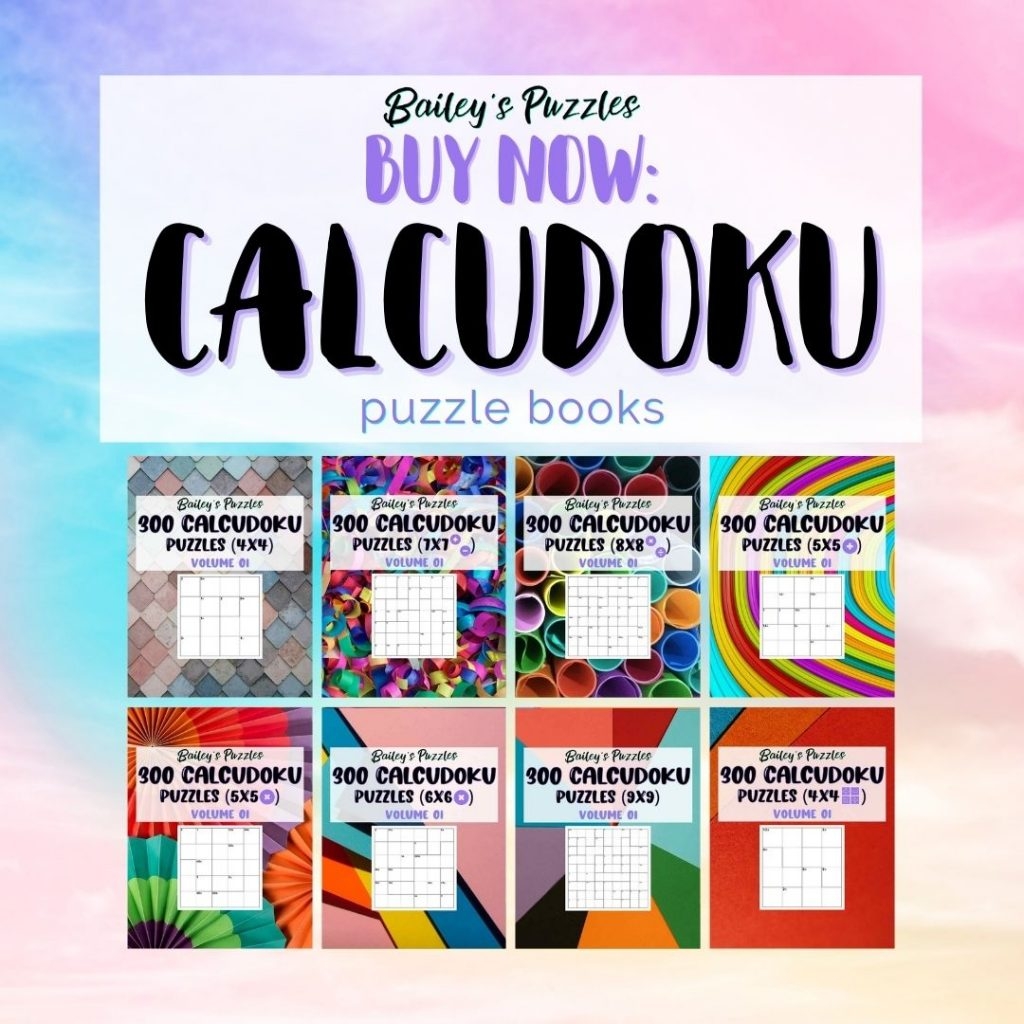 Free Printable Calcudoku Puzzles Bailey s Puzzles