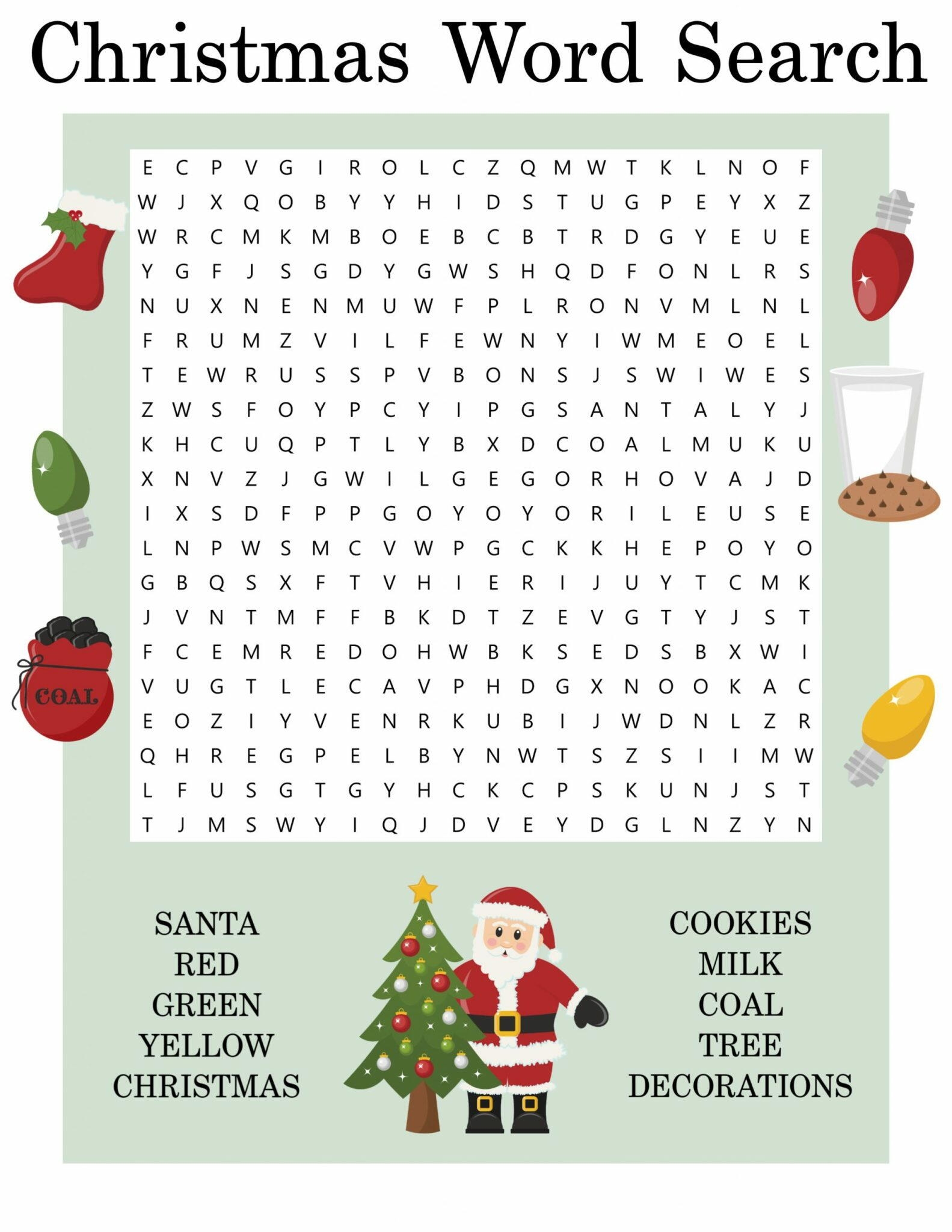 Free Printable Christmas Word Search AllFreeChristmasCrafts