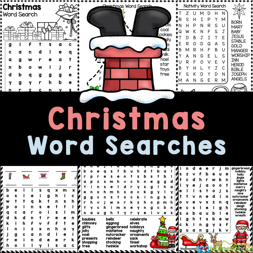 FREE Printable Christmas Word Searches No Prep Holiday Activity