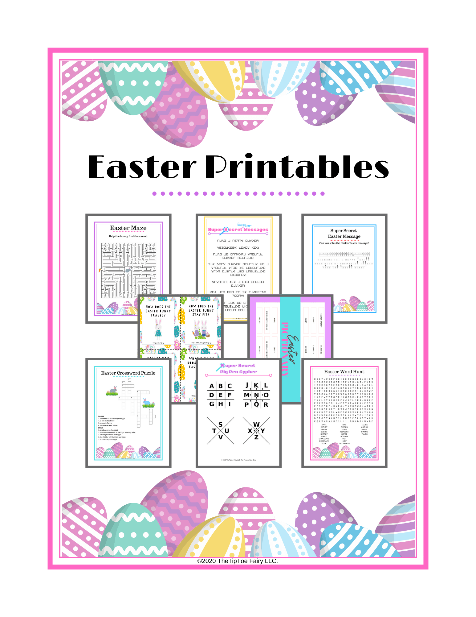 Free Printable Easter Puzzles And Coloring Pages The TipToe Fairy